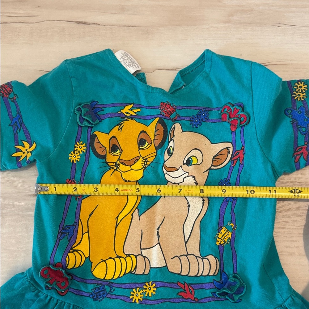 Vintage Disney kids Clothing The Lion King 90s Disney Store Dress Top Medium - Picture 8 of 8